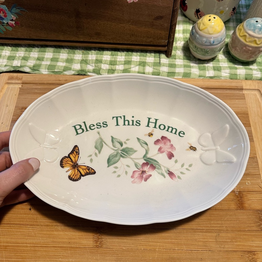 Lenox Butterfly Meadow Oval Plate